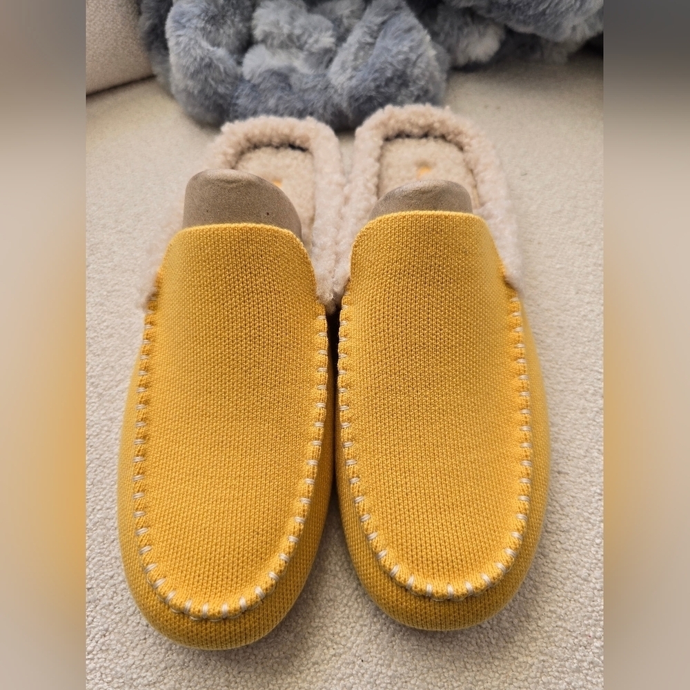Rothys, "The Scuff" Wool Blend Womens Slip On Mule Slipper, Popcorn Yellow, Sz 9 - Picture 10 of 10